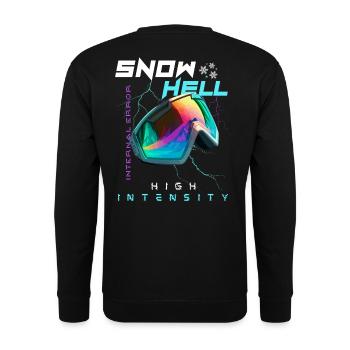SNOW HELL 2.0 | High Intensity | Winter Sports - Unisex Sweatshirt - black - Back - Alina (178cm)