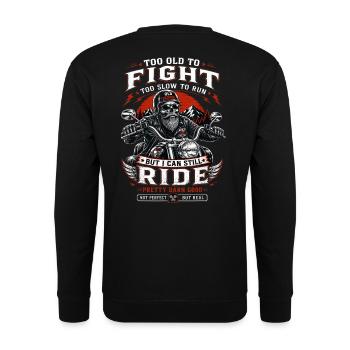 Cavalier Squelette à l’ancienne - Sweat-shirt Unisexe - noir - Dos - Alina (178cm)