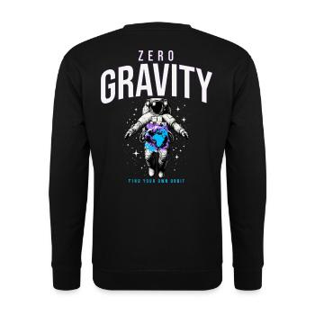 Astronautes en apesanteur terrestre Espace - Sweat-shirt Unisexe - noir - Dos - Michal (187cm)