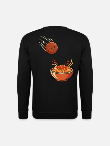 Fearless Meatball vs. Spaghetti - Unisex Pullover - Schwarz