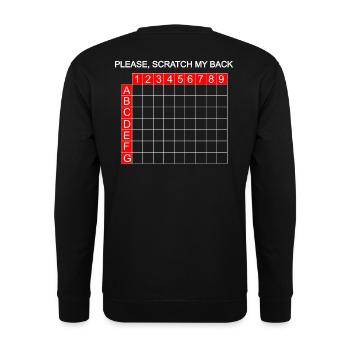 Scratch - Please scratch here - Unisex Sweatshirt - black - Back - Alina (178cm)