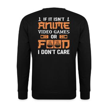 Anime und Gamer Design für jeden Game Liebhaber - Unisex Pullover - Schwarz - Hinten - Alina (178cm)