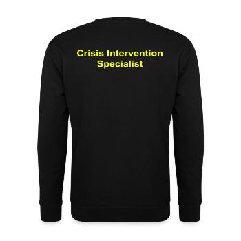 Spécialiste en intervention de crise - Sweat-shirt Unisexe - noir - Dos - Alina (178cm)