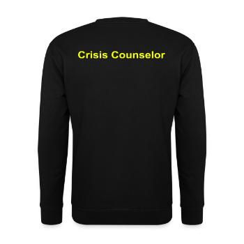 Crisis Counselor - Unisex Sweatshirt - black - Back - Alina (178cm)