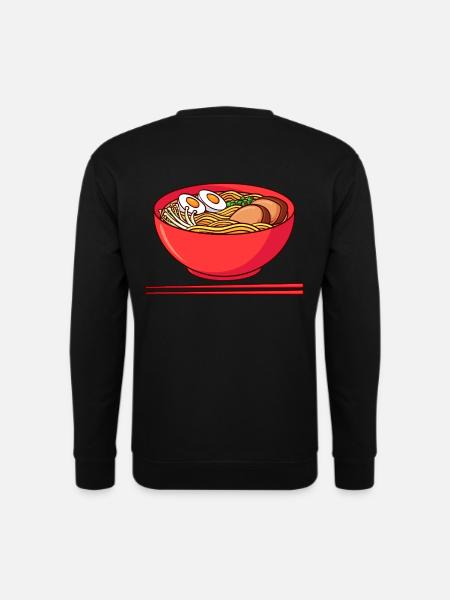 Ramen Design Kawaii Art shirt - Unisex Sweatshirt - black