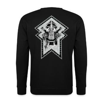 Asatyr - Unisex Pullover - Schwarz - Hinten - Alina (178cm)