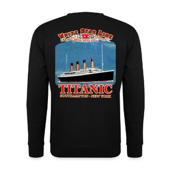 TITANIC creation Louis RUNEMBERG © Adagp - Unisex Sweatshirt - black - Back - Alina (178cm)