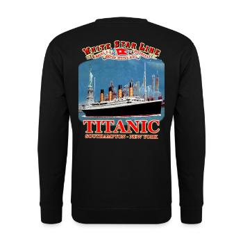 TITANIC creation Louis RUNEMBERG © Adagp - Unisex Sweatshirt - black - Back - Alina (178cm)