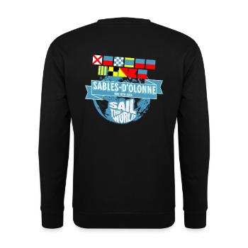 Sail the world Sables d olonne - Sweat-shirt Unisexe - noir - Dos - Alina (178cm)