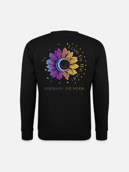 Boho Bohemian Spirituelles Geschenk - Unisex Pullover - Schwarz