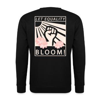 Equality Equality Feminist - Unisex Sweatshirt - black - Back - Alina (178cm)