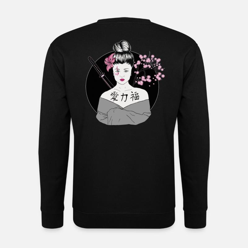 Moderne Geisha Japan - Unisex Pullover - Schwarz
