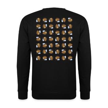 Lustige dicke Hummel - Unisex Pullover - Schwarz - Hinten - Alina (178cm)