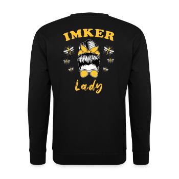 Imker Lady Imker Frauen - Unisex Pullover - Schwarz - Hinten - Michal (187cm)