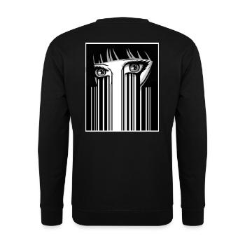 Anime Eyes Japon - Sweat-shirt Unisexe - noir - Dos - Alina (178cm)