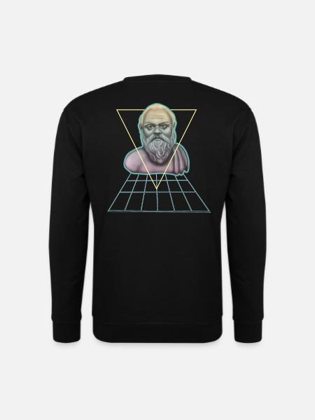 Socrates Greek Philosopher Modern - Unisex Sweatshirt - black