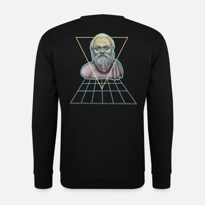 Socrate Philosophe grec moderne - Sweat-shirt Unisexe - noir