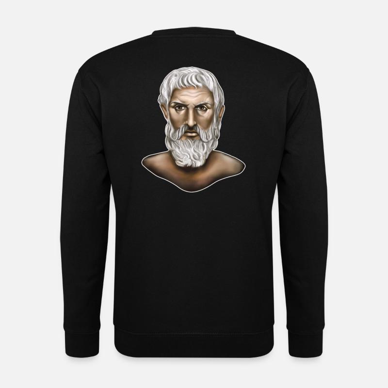Epikur Griechischer Philosophie - Unisex Pullover - Schwarz