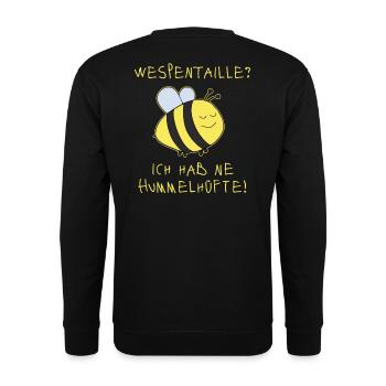 Hummel Wespentaille Hummelhüfte - Unisex Pullover - Schwarz - Hinten - Alina (178cm)