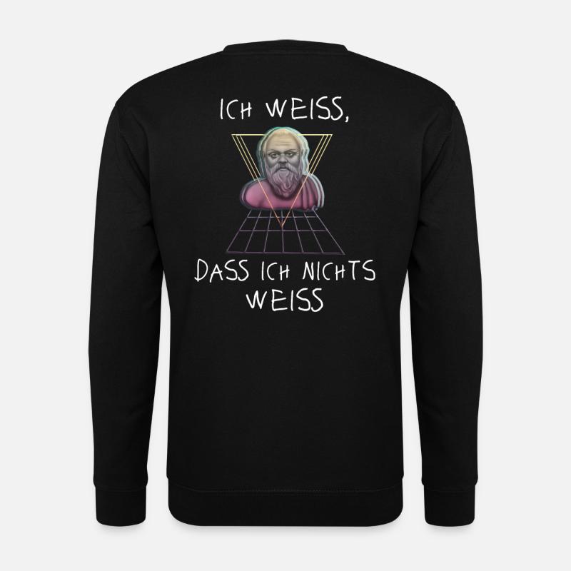 Socrates Greek Philosopher - Unisex Sweatshirt - black