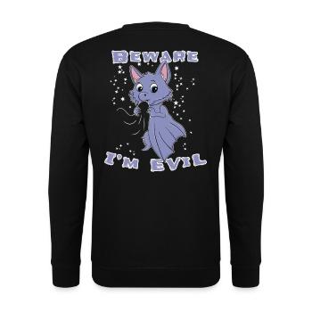 Chauve-souris mignonne Halloween - Sweat-shirt Unisexe - noir - Dos - Alina (178cm)