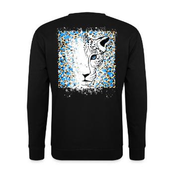 Cool Animal Print - Unisex Sweatshirt - black - Back - Alina (178cm)