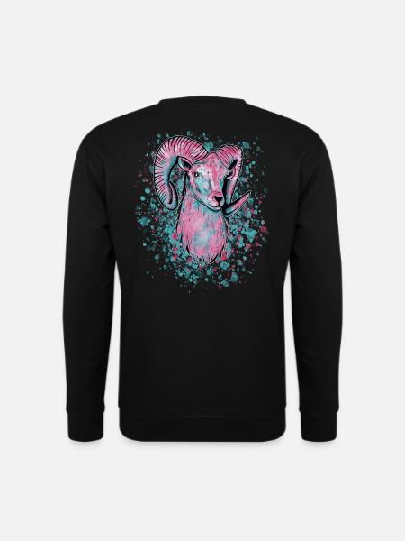 Aries Vaporwave - Unisex Sweatshirt - black