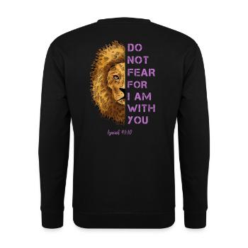 Citation pertinente Léo - Sweat-shirt Unisexe - noir - Dos - Alina (178cm)