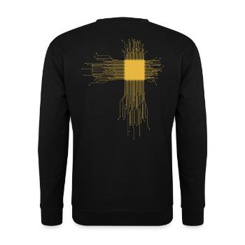 CPU Heart Processor - Unisex Sweatshirt - black - Back - Alina (178cm)