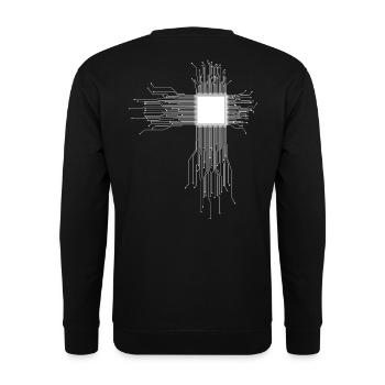 CPU Processor - Unisex Sweatshirt - black - Back - Alina (178cm)