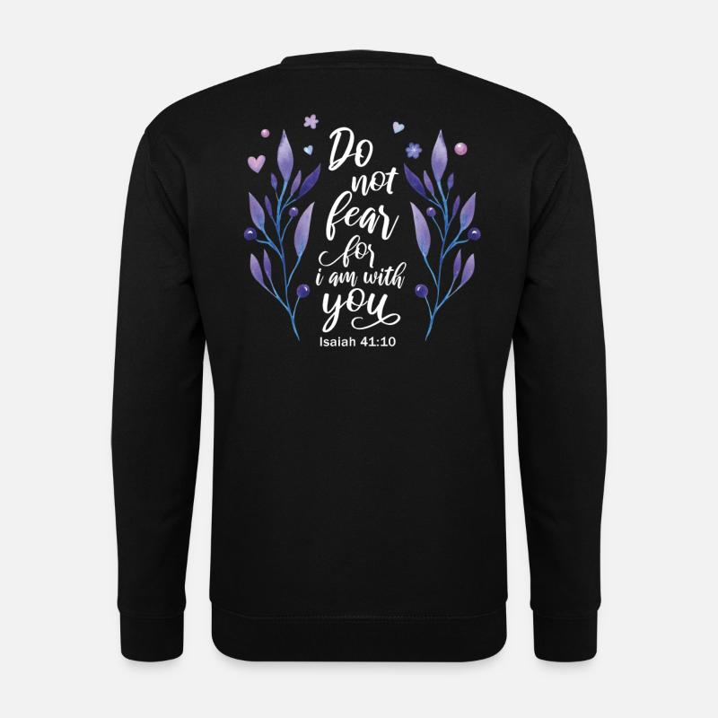 Religiöses Zitat Christlich - Unisex Pullover - Schwarz