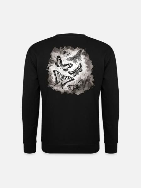 Butterflies insects - Unisex Sweatshirt - black