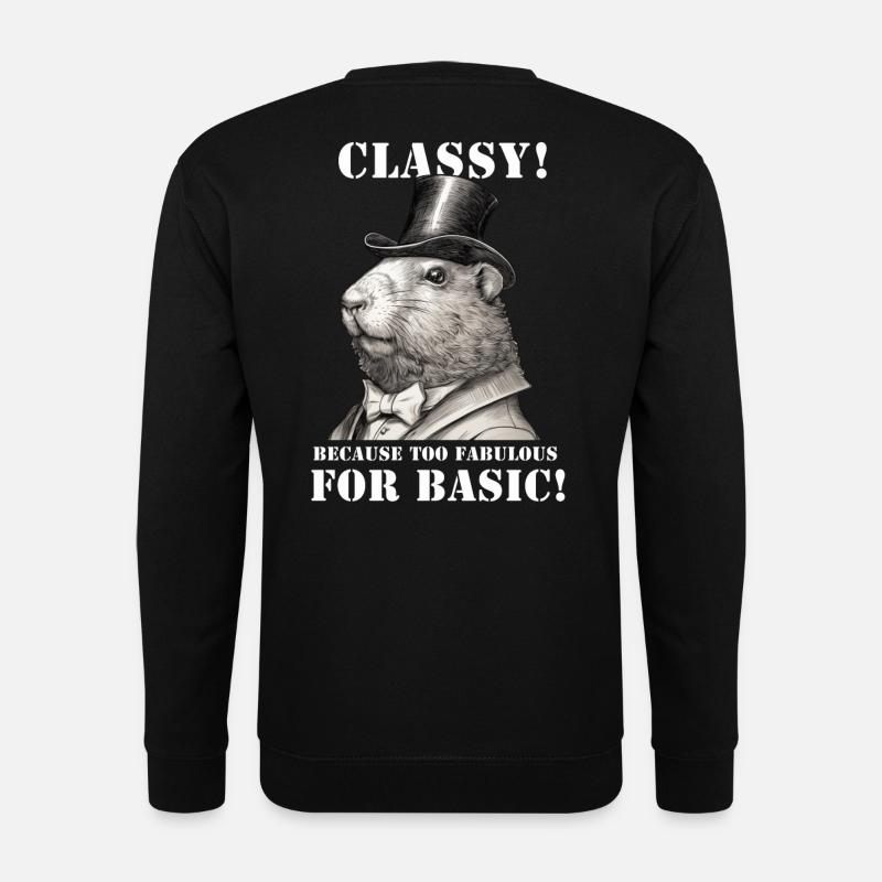 Capybara - Unisex Pullover - Schwarz