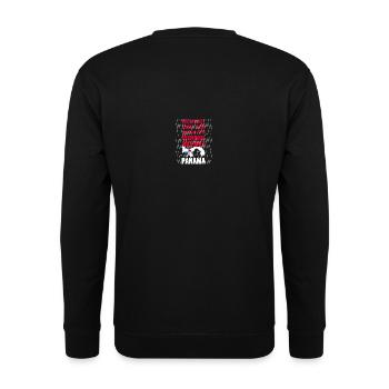 Panama Insel Regen - Unisex Pullover - Schwarz - Hinten - Michal (187cm)