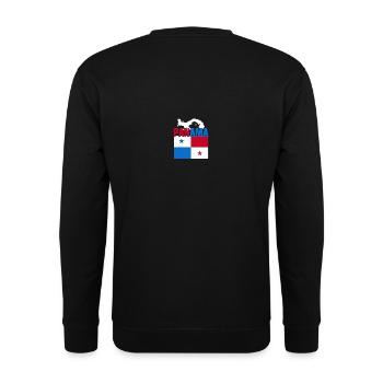 Panama Flag Gift Idea - Unisex Sweatshirt - black - Back - Alina (178cm)