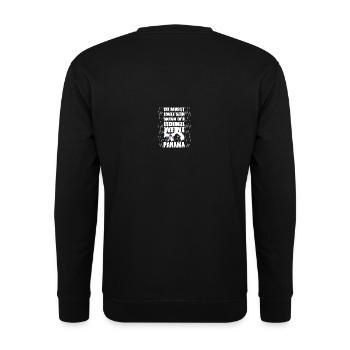 Panama Insel Regen - Unisex Pullover - Schwarz - Hinten - Michal (187cm)