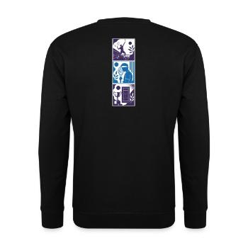 TENNIS WORLD - Tennis AI généré - Sweat-shirt Unisexe - noir - Dos - Alina (178cm)