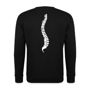 Spine - back - Unisex Sweatshirt - black - Back - Michal (187cm)