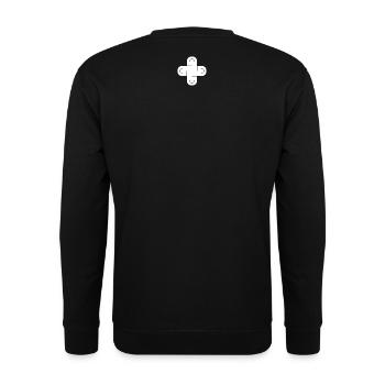 Salomonischer Knoten (W) - Unisex Pullover - Schwarz - Hinten - Michal (187cm)