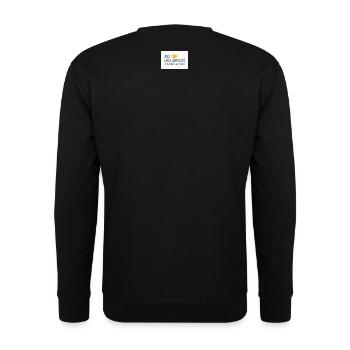 Für Tiere in Not - Unisex Pullover - Schwarz - Hinten - Alina (178cm)