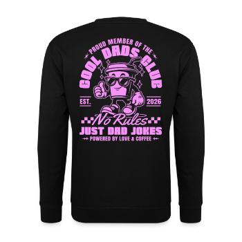 Cool Dads Club Dad 2026 Gift Father Father's Day - Unisex Sweatshirt - black - Back - Michal (187cm)