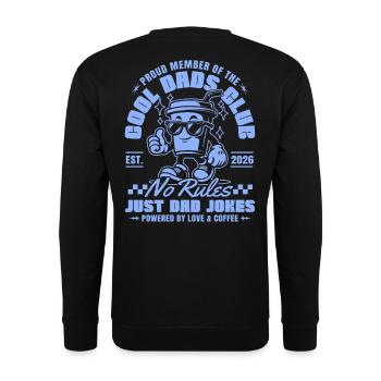 Cool Dads Club - Dad 2026 Gift Father Father's Day - Unisex Sweatshirt - black - Back - Michal (187cm)