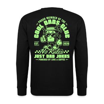 Cool Dads Club - Dad 2026 Gift Father Father's Day - Unisex Sweatshirt - black - Back - Michal (187cm)