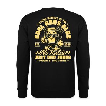 Cool Dads Club - Dad 2026 Gift Father Father's Day - Unisex Sweatshirt - black - Back - Michal (187cm)