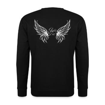 Flügel für FEEN - Unisex Pullover - Schwarz - Hinten - Michal (187cm)