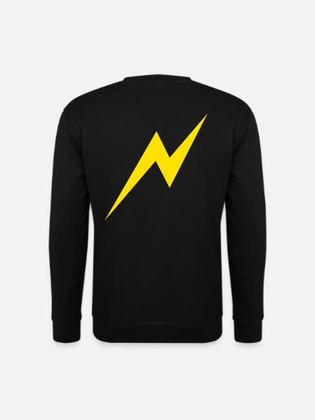 orage éclair ciel électricité idée cadeau - Sweat-shirt Unisexe - noir