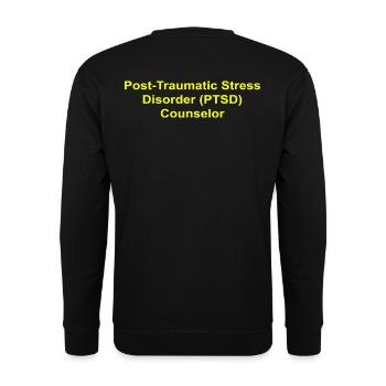 Post Traumatic Stress Disorder PTSD Counselor - Unisex Sweatshirt - black - Back - Alina (178cm)