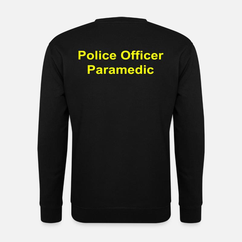 Police Officer Paramedic - Unisex Pullover - Schwarz