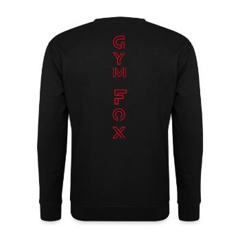 GYM FOX - Motivating Gym and Fitness Designs - Unisex Sweatshirt - black - Back - Alina (178cm)