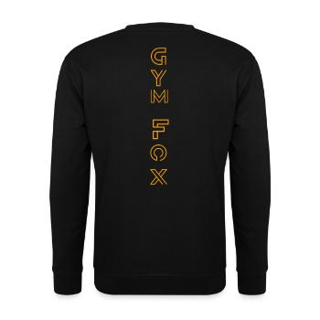 GYM FOX - Motivating Gym and Fitness Designs - Unisex Sweatshirt - black - Back - Alina (178cm)